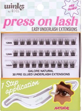 Ardell Winks set gene false individuale Press On Lash Natural, 1 buc
