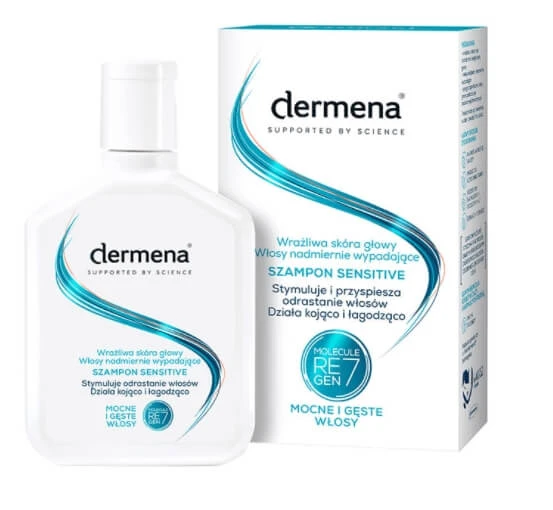 Dermena, Șampon sensibil pentru scalp sănătos, căderea excesivă a părului, 200 ml