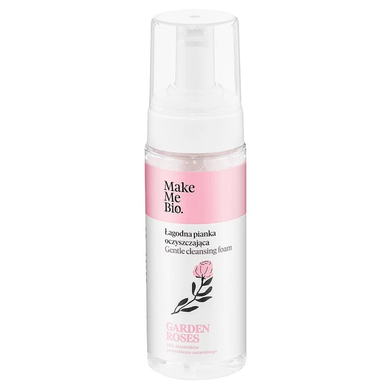 Make Me Bio Garden Roses, Spumă de curățare delicată, 160 ml