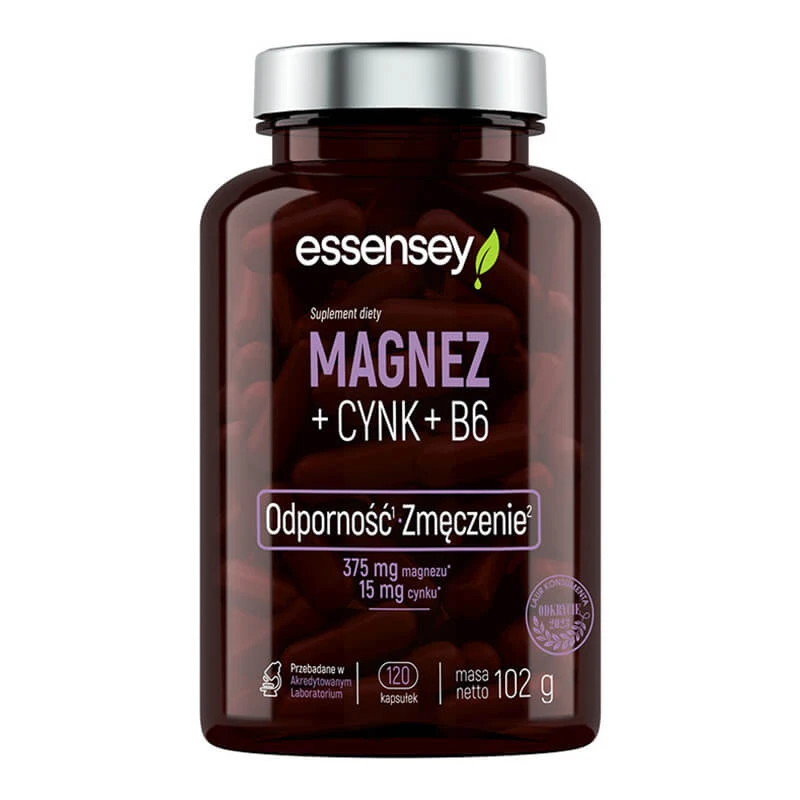 Essensey Magneziu + Zinc + B6, 120 capsule
