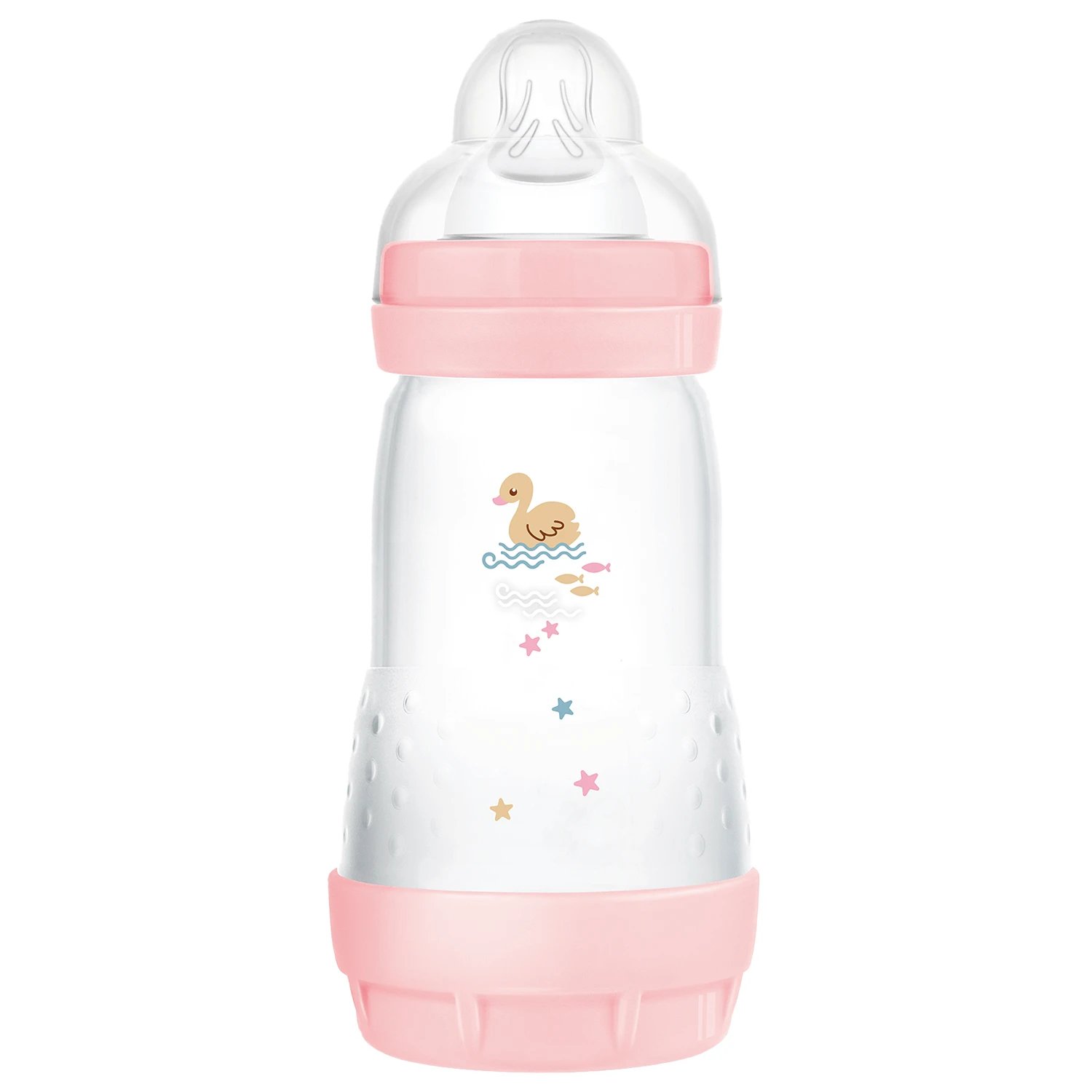 MAM Perfect Start Anti-Colic, biberon anti-colic, cu tetină din silicon, Sealife, fetiță, de la 4 luni, 320 ml