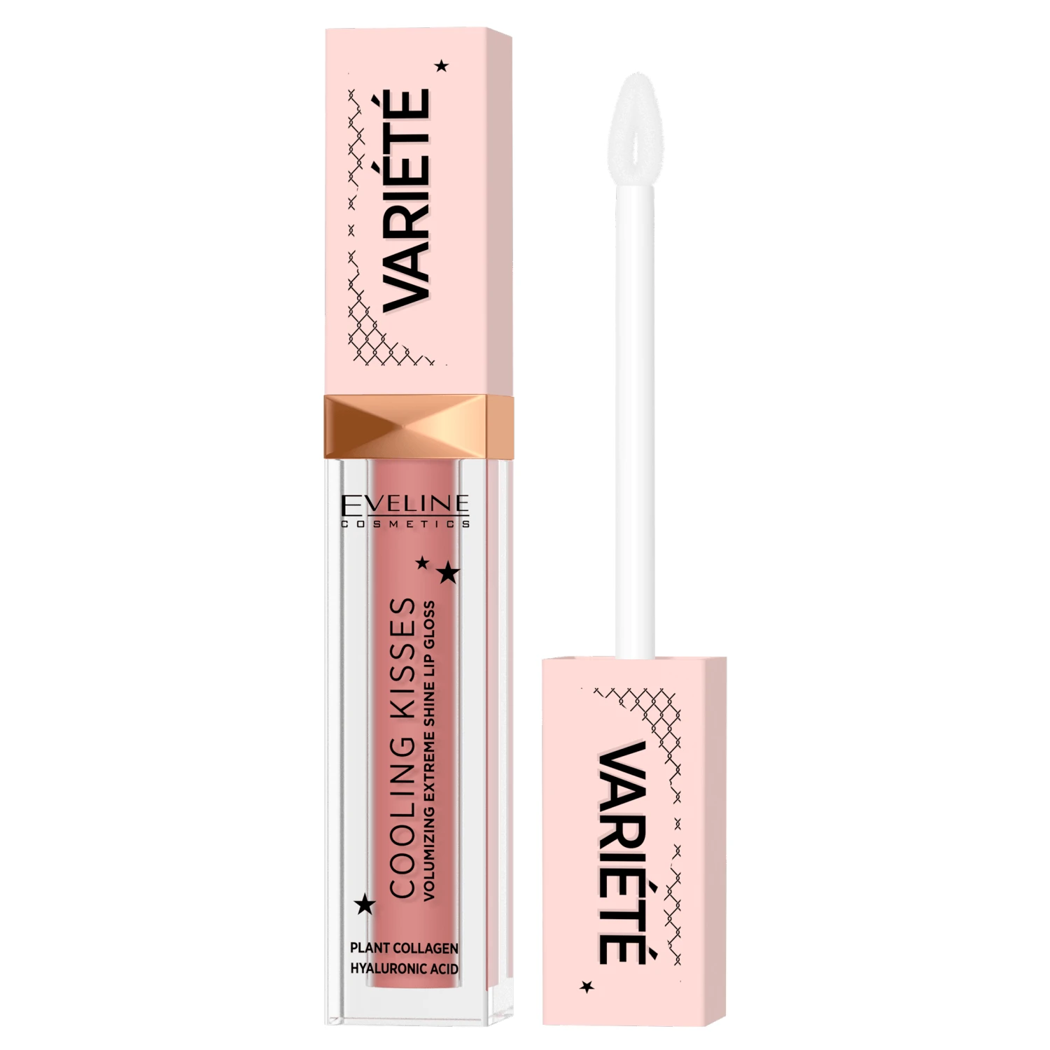 Eveline Cosmetics Variete Cooling Kiss, luciu de buze volumizator cu efect de răcire, Nr. 03, 6,8 ml
