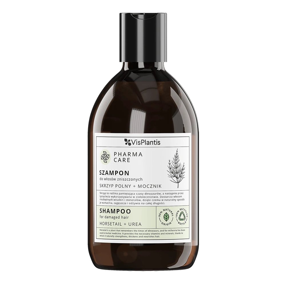 Vis Plantis Pharma Care, șampon pentru păr deteriorat, câmp coada calului + uree, 500 ml