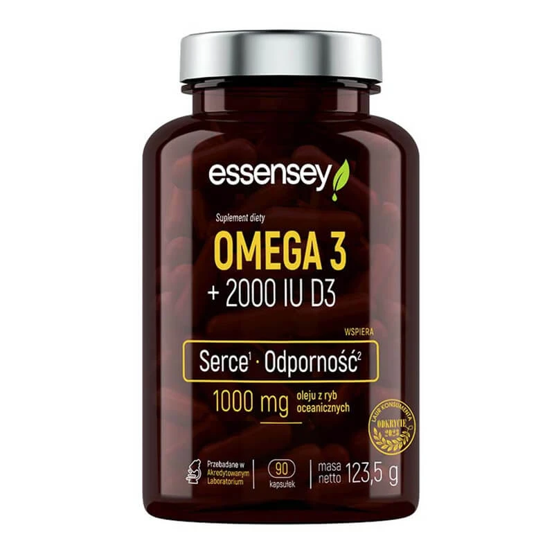 Essensey Omega 3 + 2000 UI D3, 90 capsule