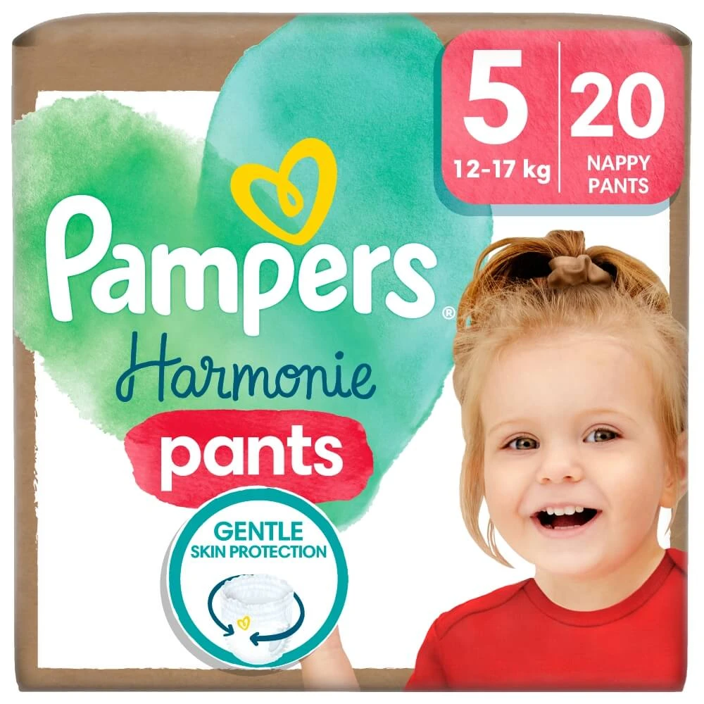 Pampers Harmonie Pants, scutece, mărimea 5, 12-17 kg, 20 buc