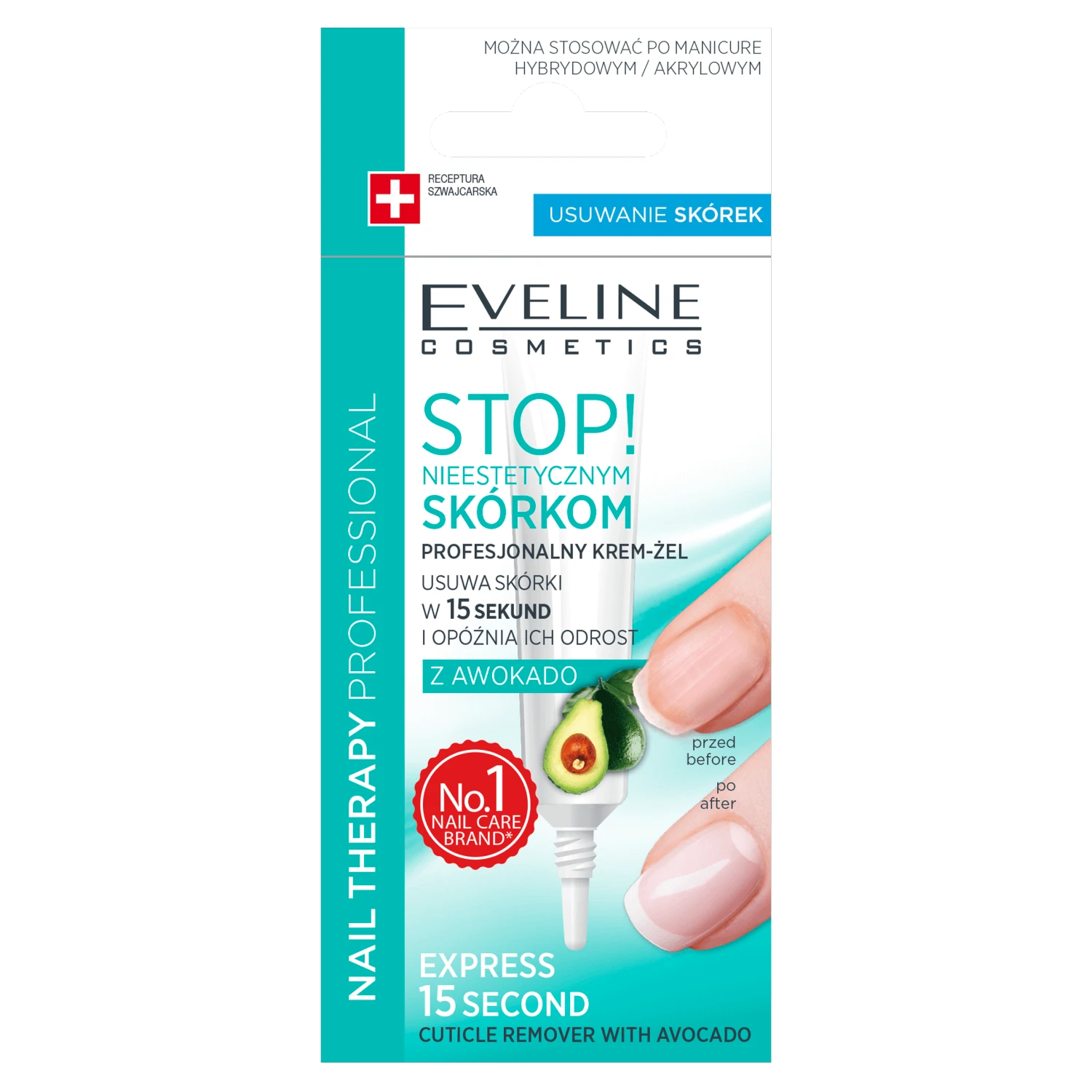 Eveline Cosmetics Nail Therapy, gel-cremă profesională pentru îndepărtarea cuticulelor, 12 ml