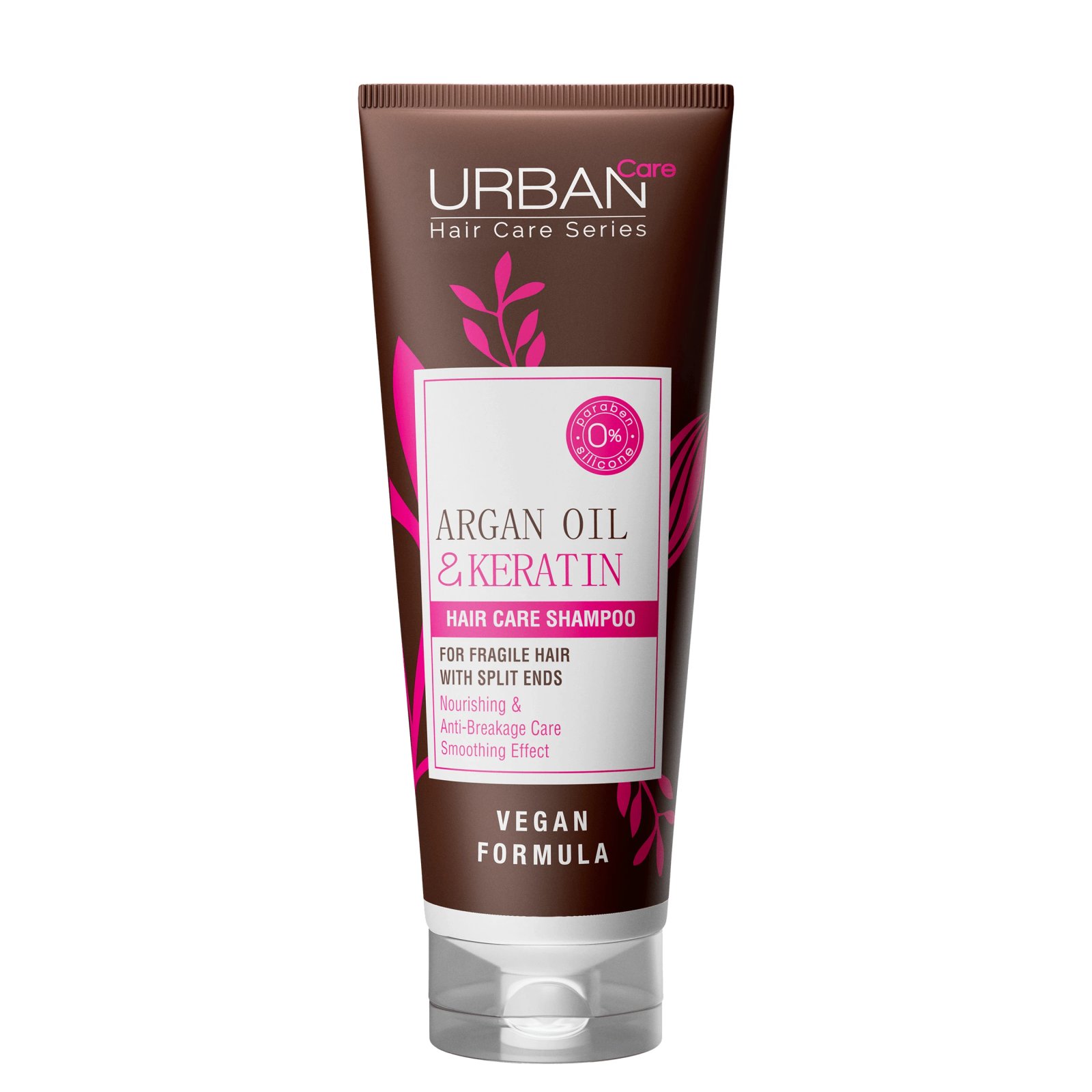 Sampon pentru par fragil cu ulei de Argan si Keratina, 250 ml, Urban Care