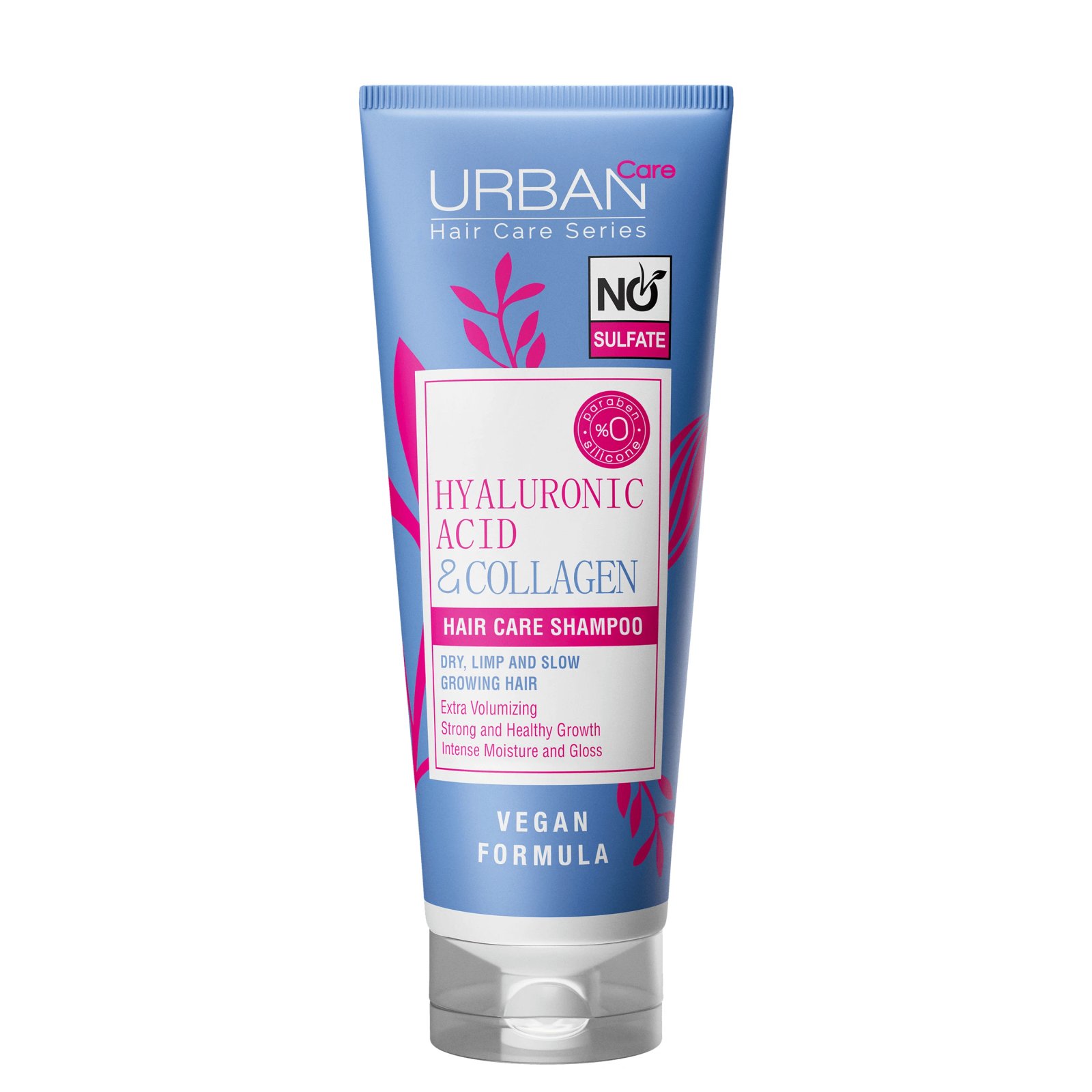 Sampon cu acid hialuronic si colagen, 250 ml, Urban Care