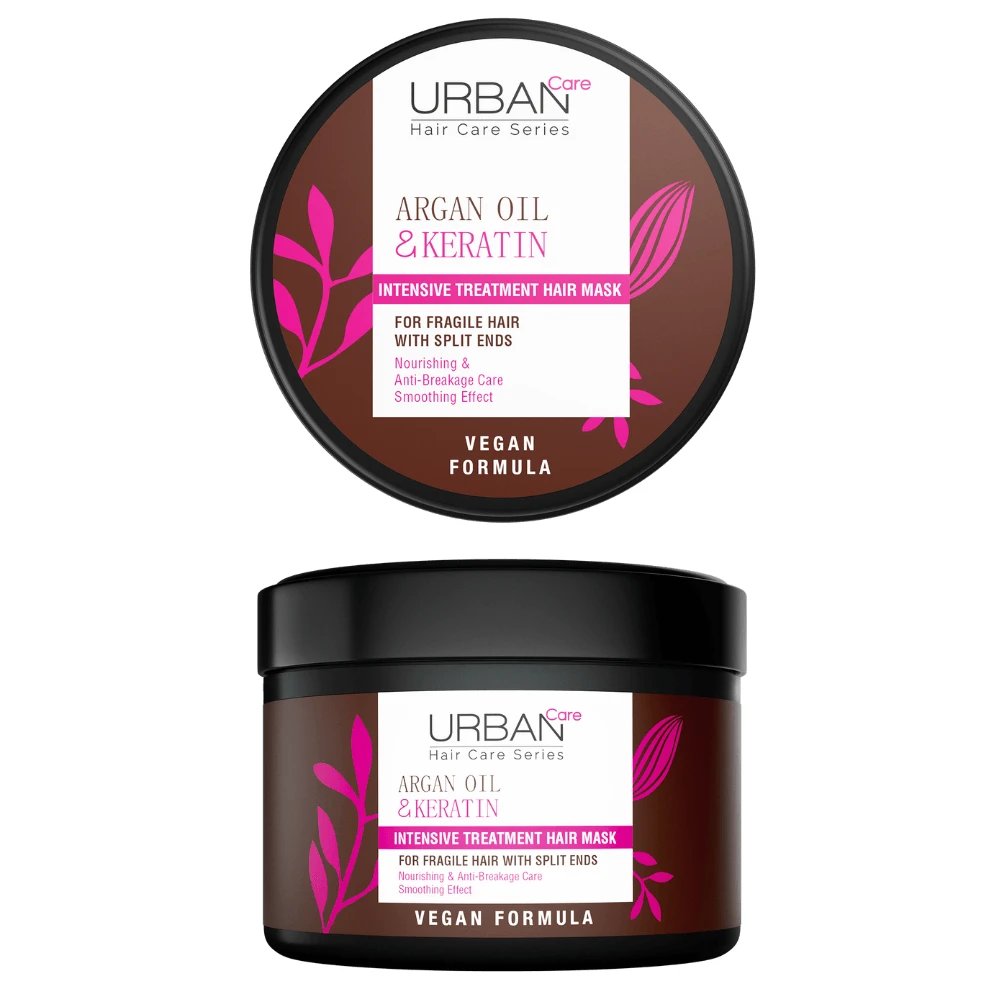 Masca intensiva pentru par cu ulei de Argan si Keratina, 230 ml, Urban Care
