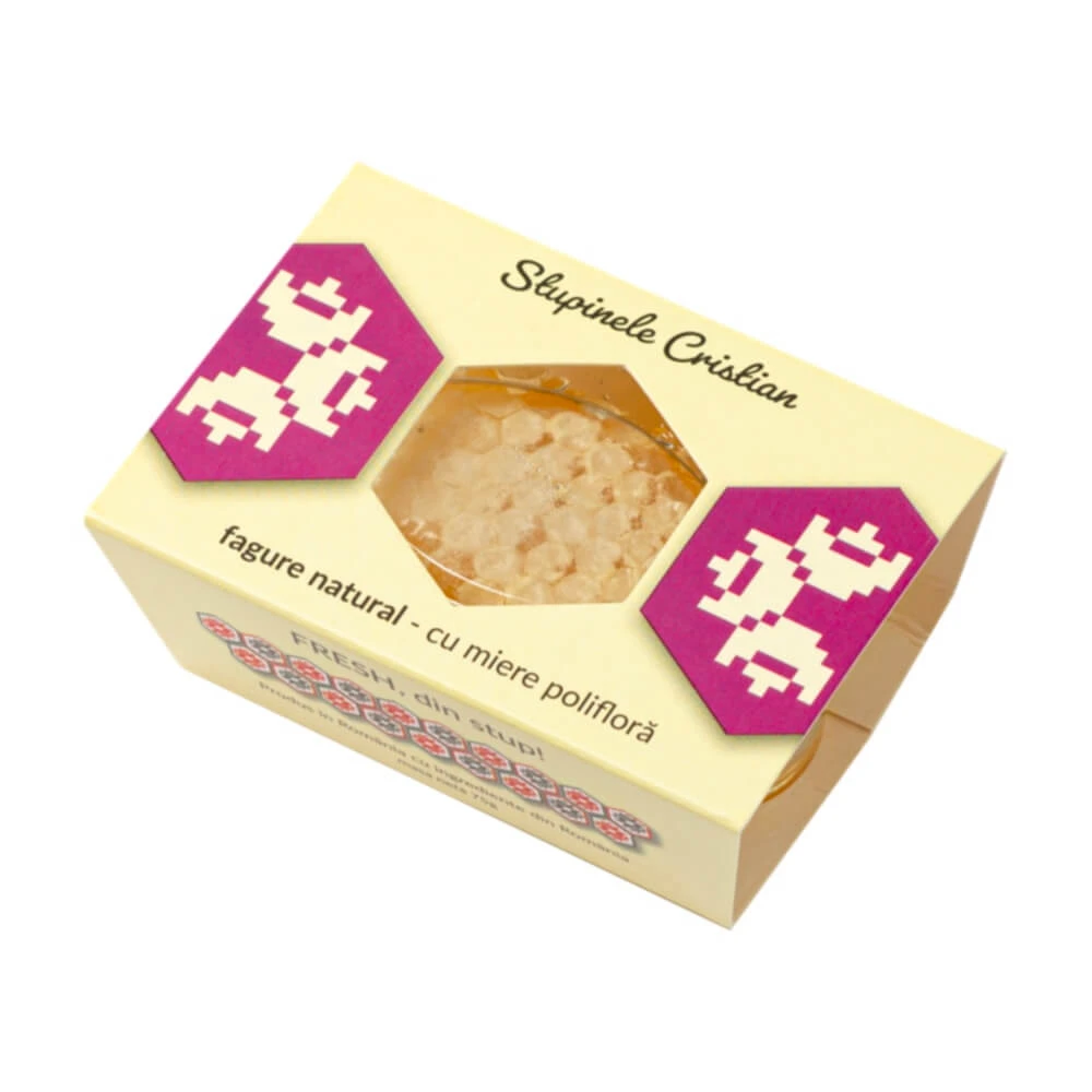 Fagure cu miere poliflora, 225 g, Stupinele Cristian