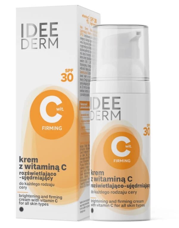 Idee Derm, Cremă de iluminare și fermitate a pielii cu vitamina C SPF 30, 50 ml