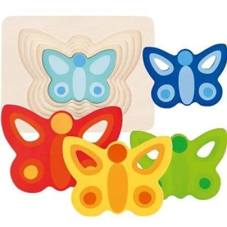 Puzzle Stratificat Fluturasi, 57486, Goki