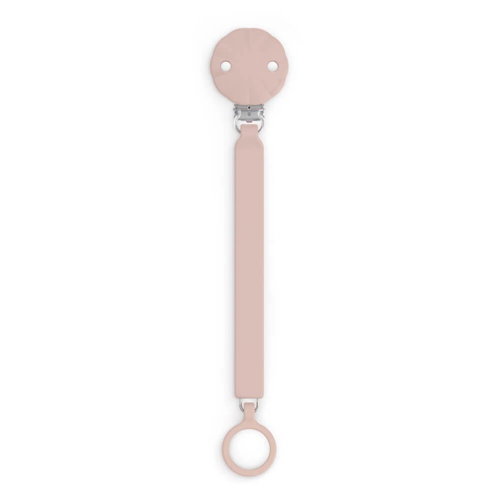 Lantisor din silicon cu clips pentru suzeta Wonder, Roz, Suavinex