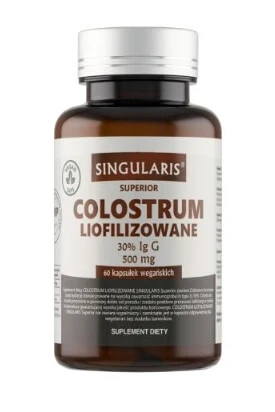 Singularis Colostrum Liofilizat 30% Ig G 500mg, 60 capsule