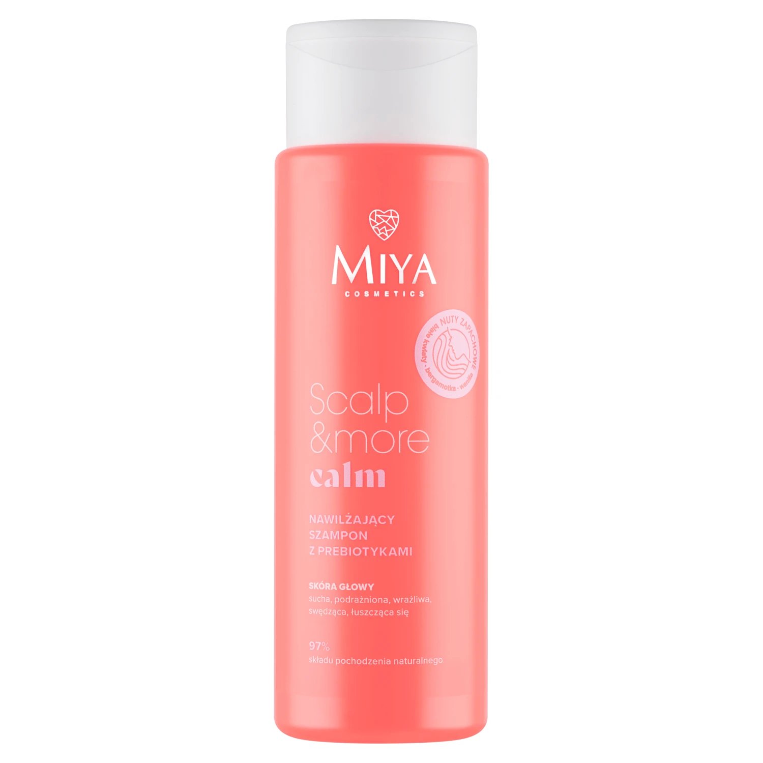 Miya Scalp&more Calm, șampon hidratant cu prebiotice, 300 ml