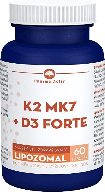 Pharma Activ LIPOZOMAL K2 MK7 + D3 FORTE 60 capsule