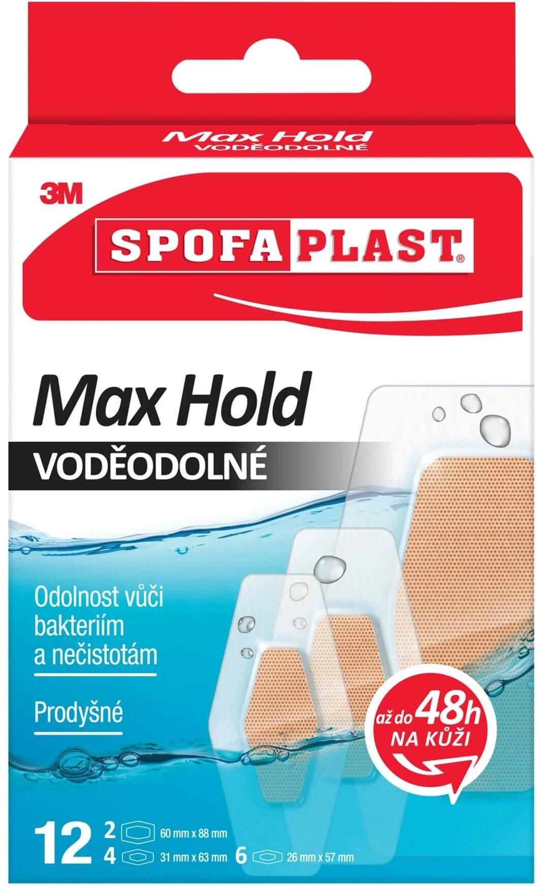 Spofaplast Max Hold patch-uri impermeabile 12 buc