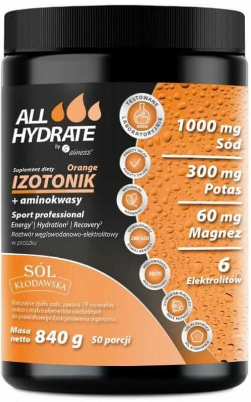 Isotonic Orange + Aminoacizi 840g ALLHydrate