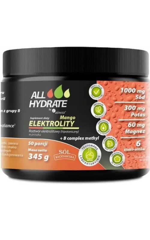 Electroliți Mango + B-complex metil 345g ALLHydrate