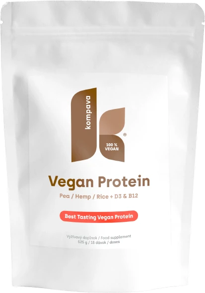 Kompava Vegan Protein ciocolată/ scorțișoară 525 g