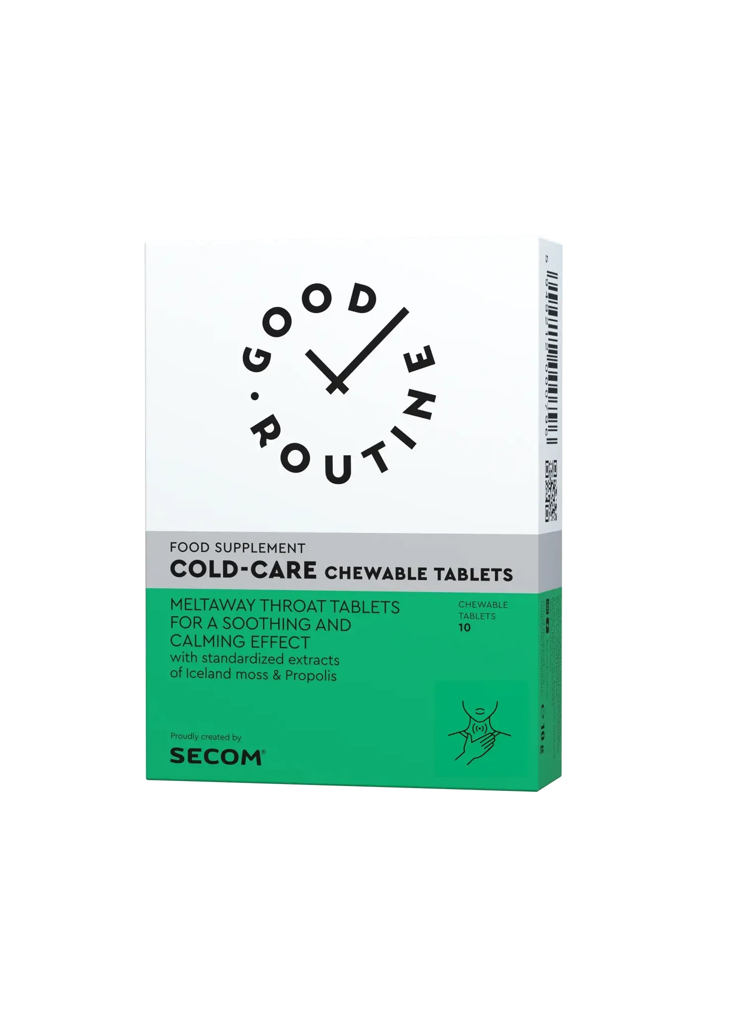 Good Routine Secom Cold-Care Chewable 10 comprimate de supt (aroma de citrice)