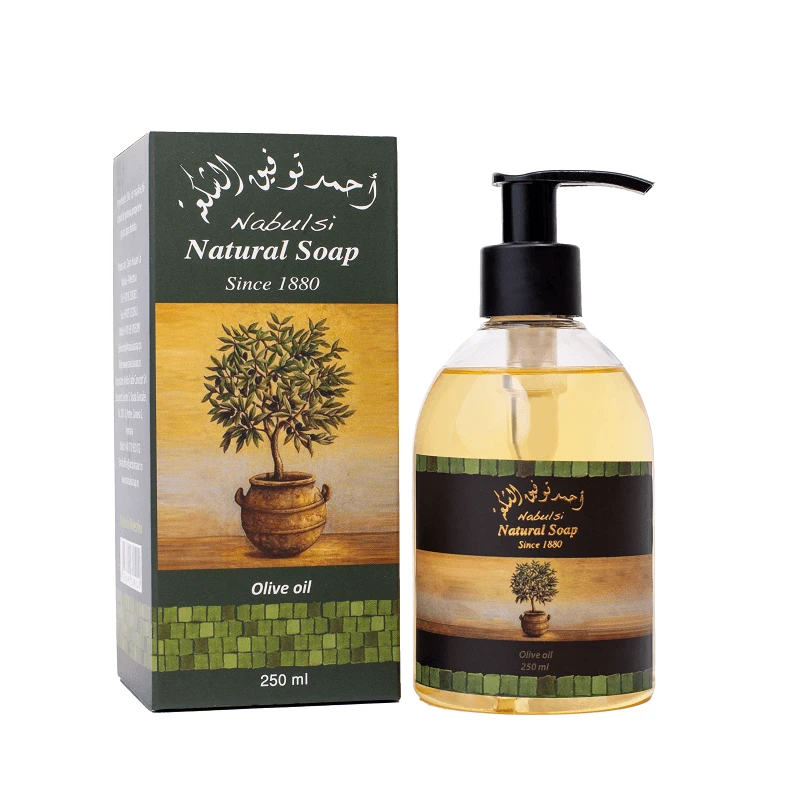 Sapun Lichid de mana cu ulei de masline, 250 ml, Nabulsi