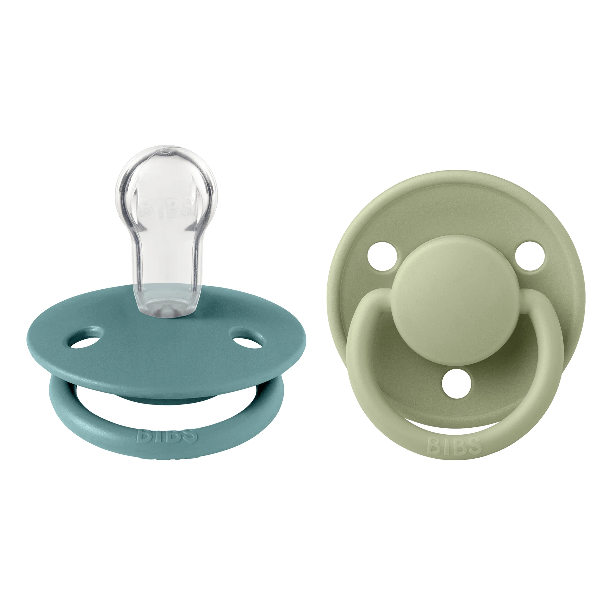 Bibs De Lux, manechin, silicon, rotund, mărime unică, Island Sea & Sage, 0-36 luni, 2 bucăți