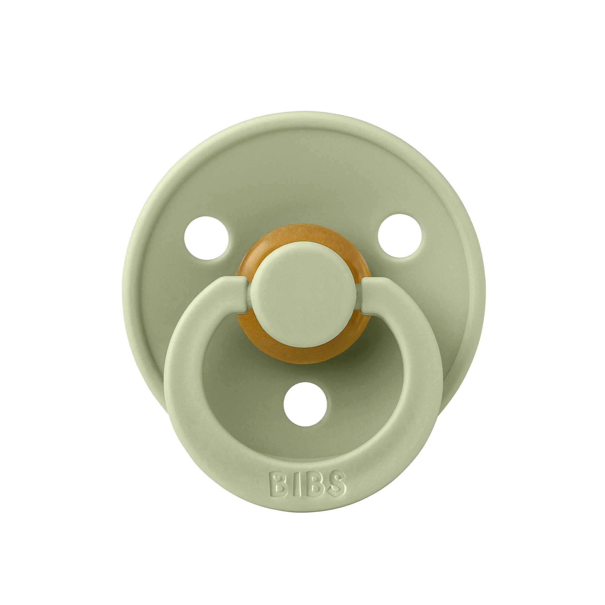 Bibs Colour, suzetă, cauciuc, rotund, mărimea 2, Sage, de la 6 luni, 1 buc