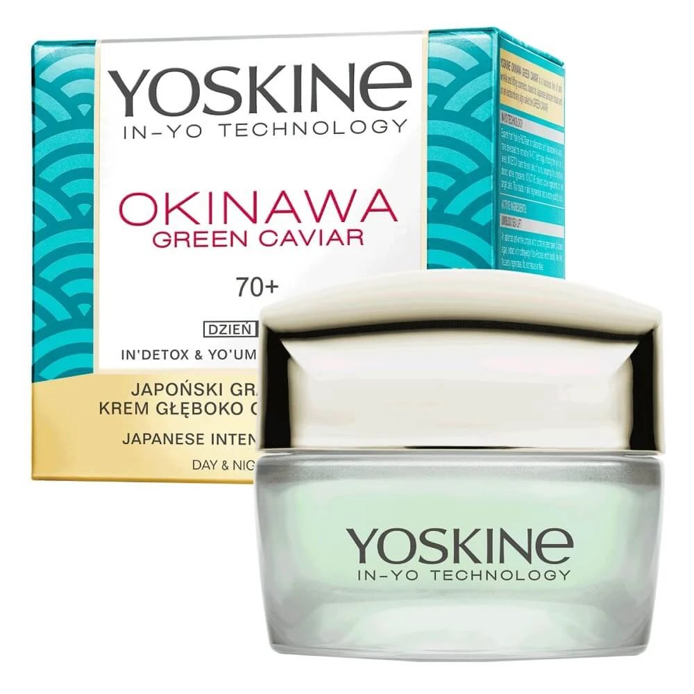 Yoskine Okinawa Green Caviar Face Cream pentru zi și noapte 70+, 50ml