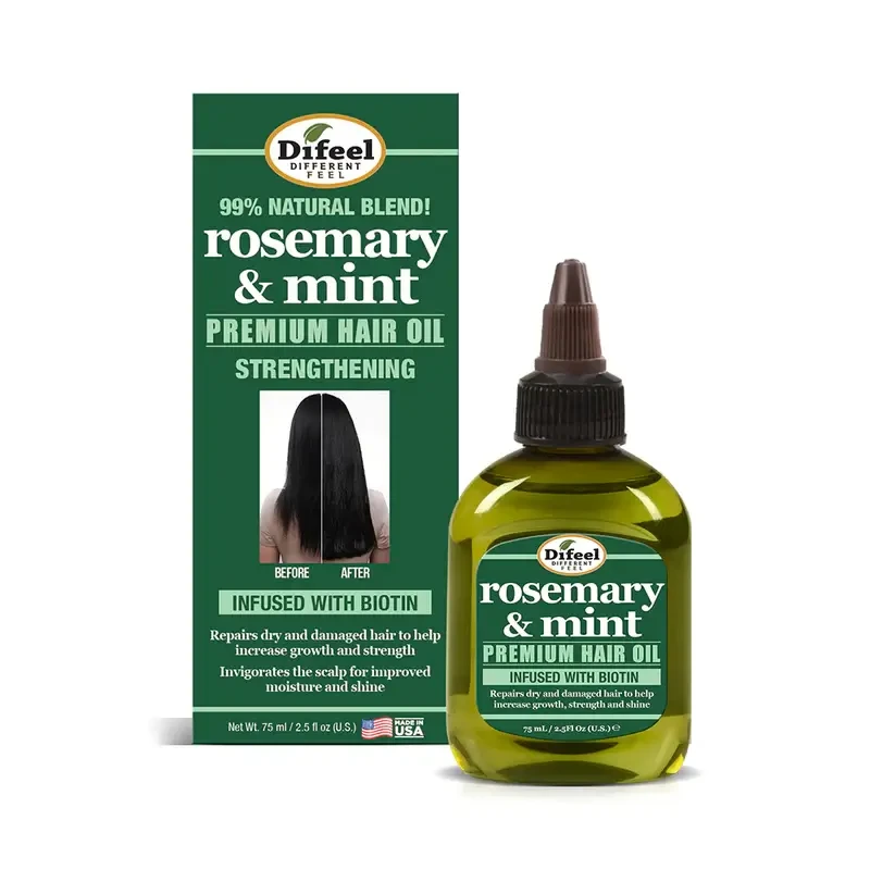 Premium Ulei pt intarirea parului cu menta si rozmarin x 75 ml, Difeel