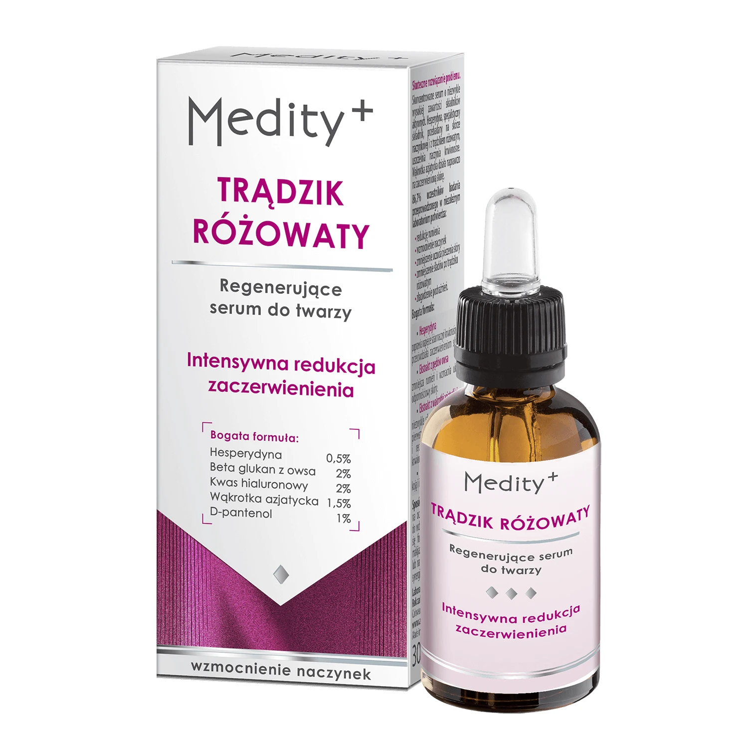 Ava Medity+Rosaceous Acnee, ser facial regenerant, 30 ml