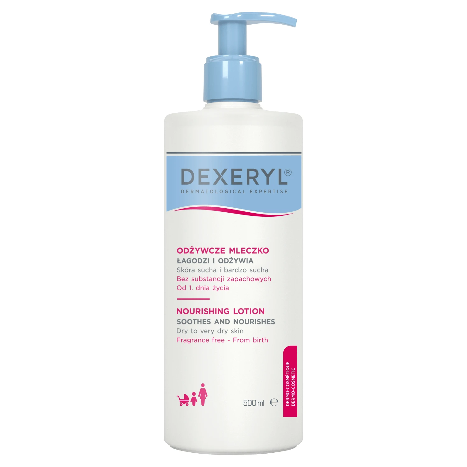 Dexeryl, lapte de corp hrănitor, 500 ml