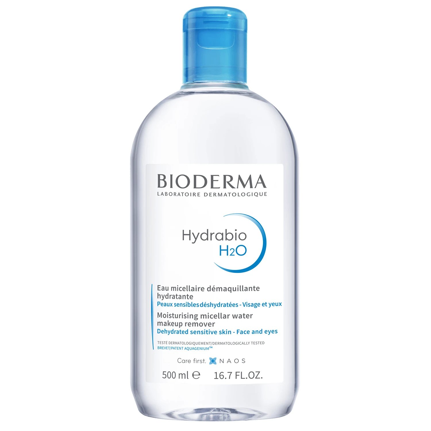 Bioderma Hydrabio H2O, demachiant micelar hidratant, piele deshidratată, 500 ml