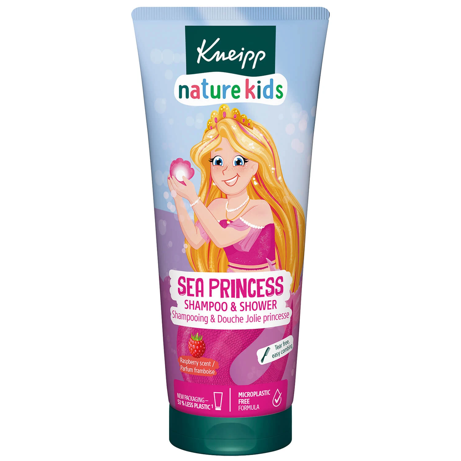 Kneipp Nature Kids, șampon de păr și gel de duș pentru copii, prințesa mării, de la 3 ani, 200 ml