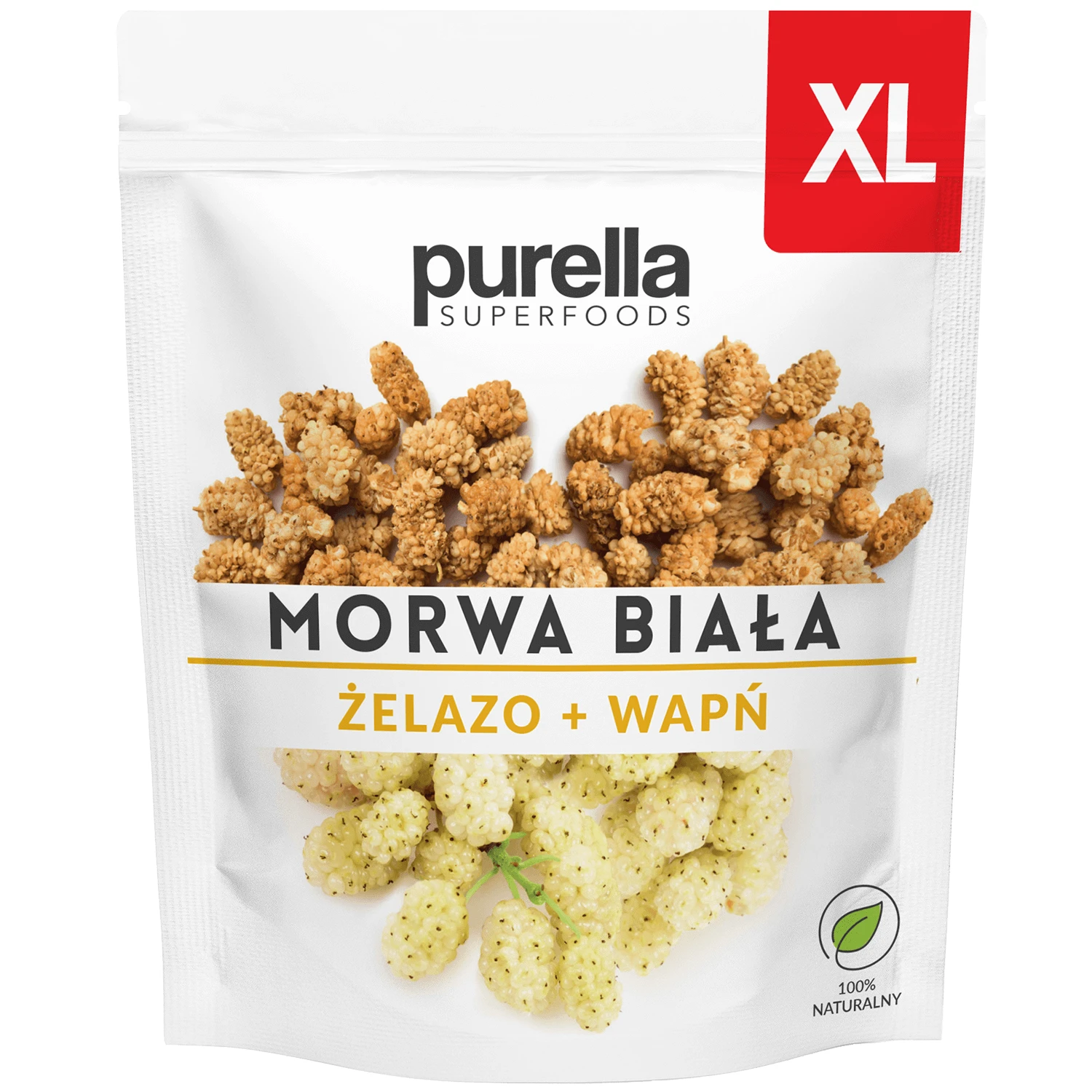 Purella Superfoods Mure albe, fructe uscate, XL, 100 g