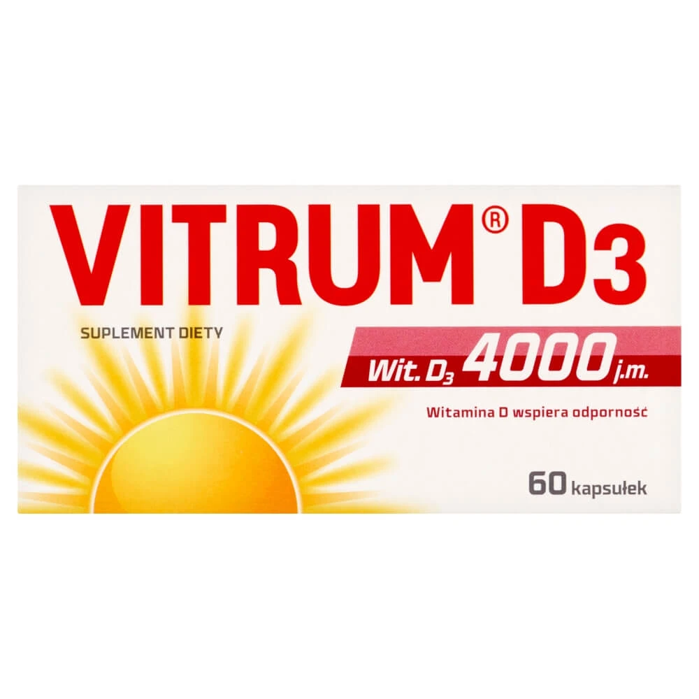 Vitrum D3 Strong, vitamina D 4000 UI, 60 capsule