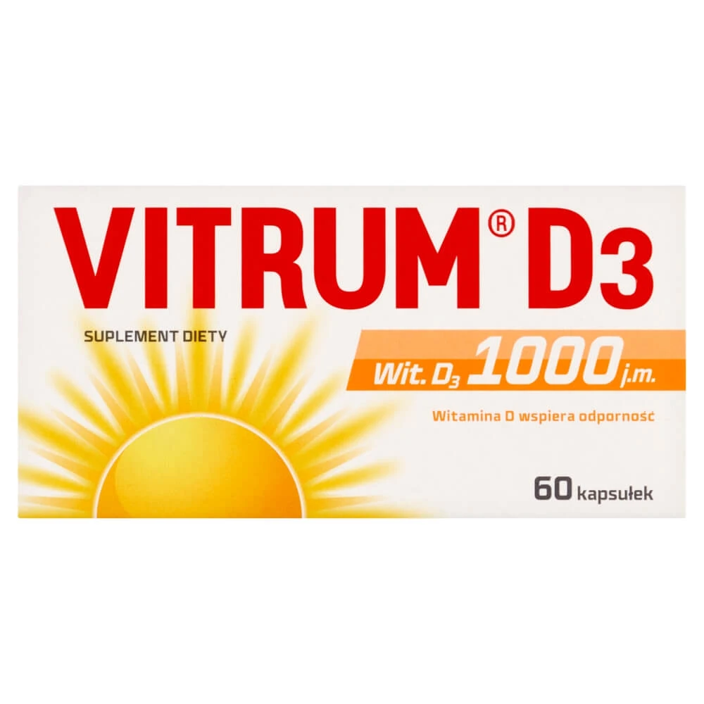 Vitrum D3, vitamina D 1000 UI, 60 capsule