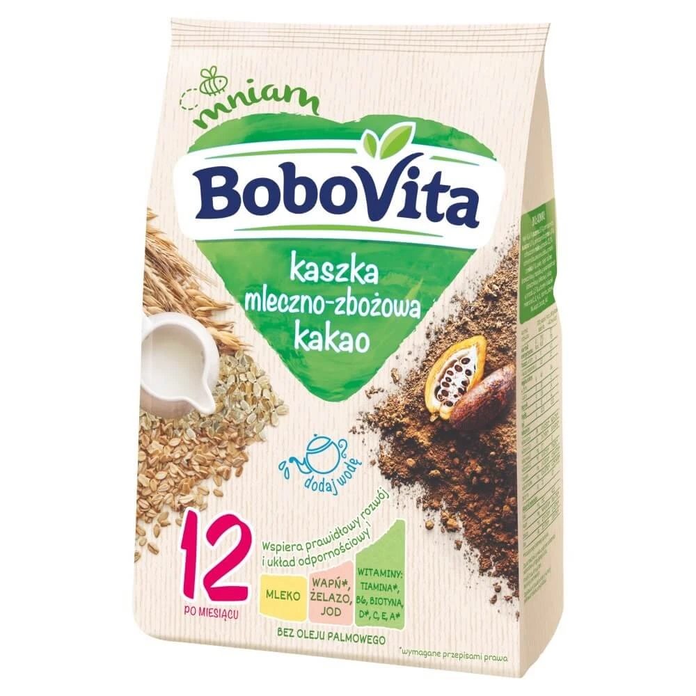 BoboVita terci de lapte și cereale, cacao, după 12 luni, 230 g