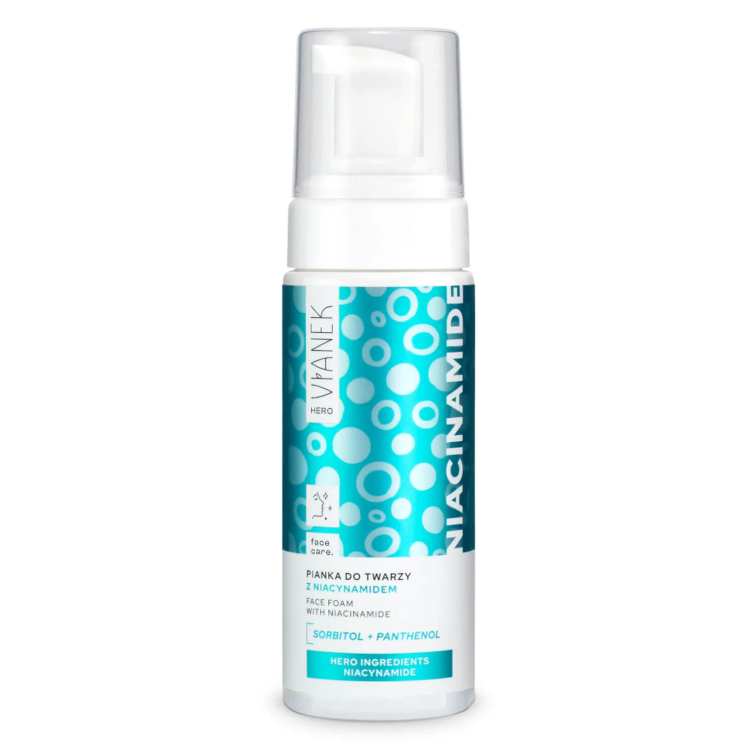 Spumă de curățare facială Vianek Hero Niacinamide, 150 ml