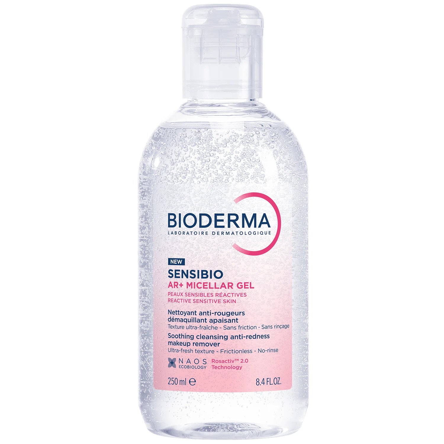 Gel micelar de curățare Bioderma Sensibio AR+, 250 ml, Naos