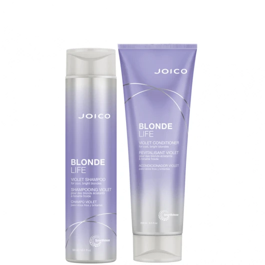 Pachet Sampon si Balsam Blonde Life Violet, 300 ml + 250 ml, Joico