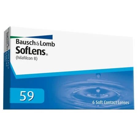 Lentile de contact -6.50 Soflens 59, 6 bucati, Bausch Lomb