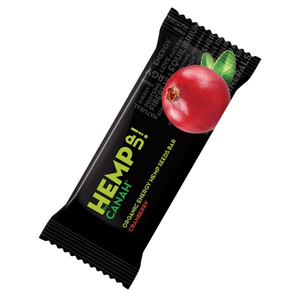 Baton cânepă cu merișoare Hemp Up, 48 g, Canah