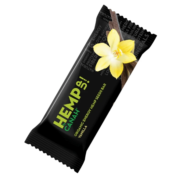 Baton cânepă cu vanilie și susan Hemp Up, 48 g, Canah