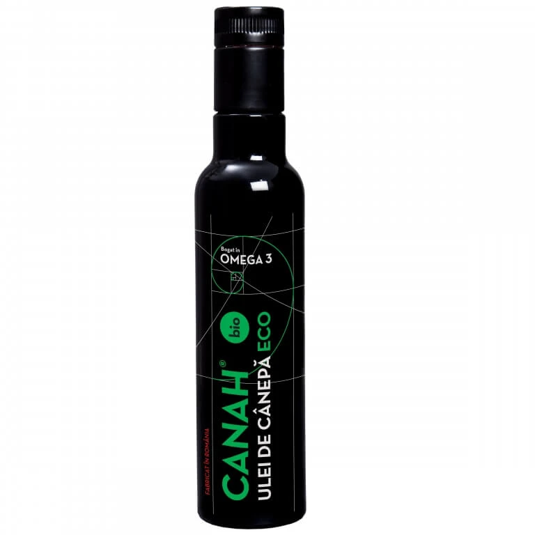 Ulei Bio de cânepă, 250 ml, Canah