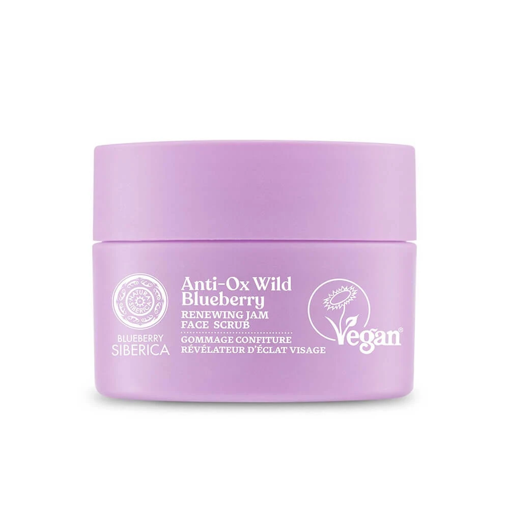 Scrub facial revitalizant vegan cu afine Natura Siberica, 50ml