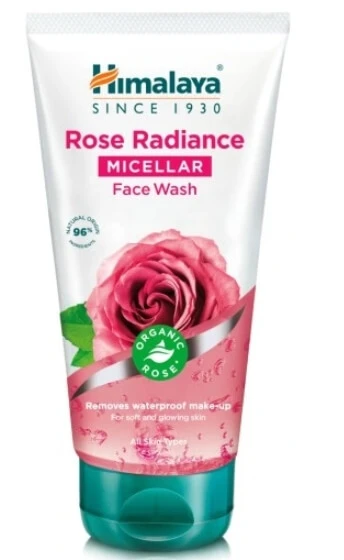Himalaya Skin Cleansing Micellar Face Wash cu trandafir organic, 150 ml