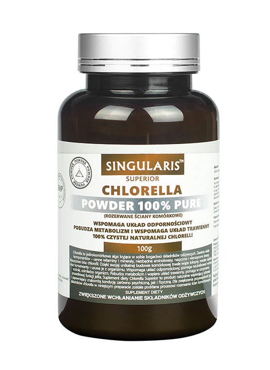 Singularis Superior Chlorella pulbere 100% pură 100g