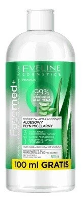 Eveline aloe vera loțiune micelară 3in1 odwieajcy 400ml + 100ml