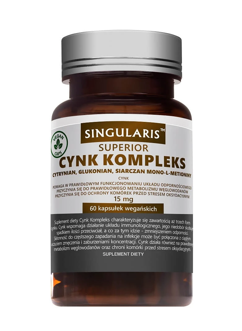 Singularis Superior, Zinc Complex 15mg, 60 capsule